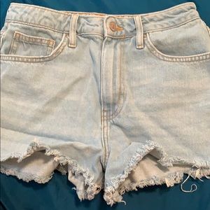 forever 21 high rise jean shorts